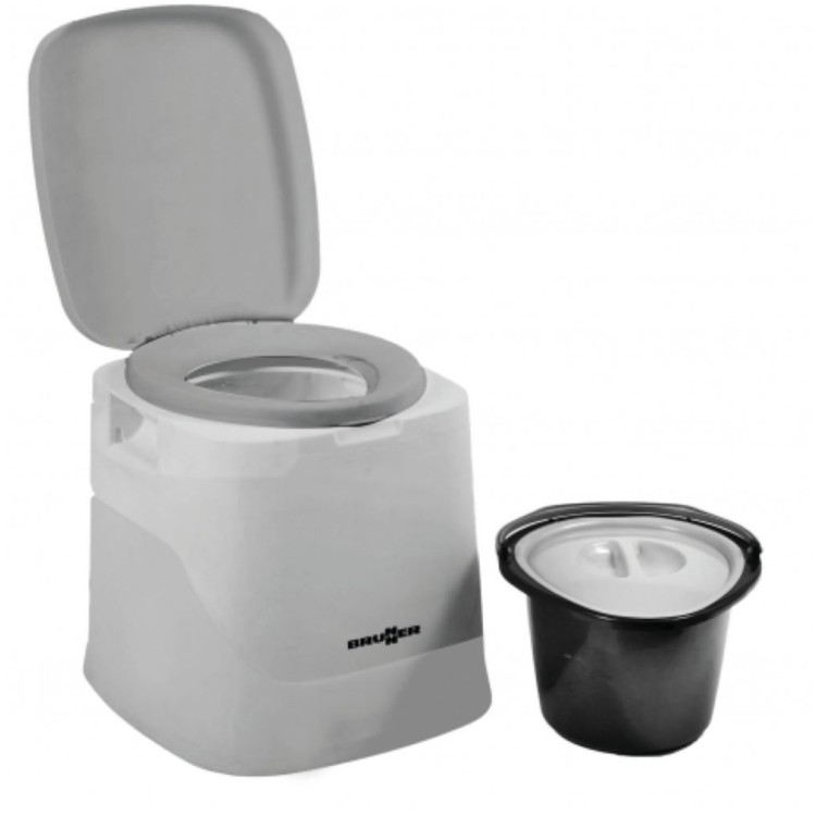 1 - Ecologisch draagbaar toilet Optiloo Brunner 7L droogtoilet voor kamperen en camper